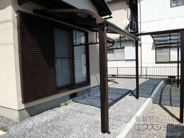 滋賀県彦根市ののテラス屋根 ソラリア R型 テラスタイプ 単体 積雪〜20cm対応 施工例