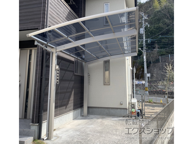 広島県広島市ののカーポート プレシオスポート 積雪〜20cm対応 施工例