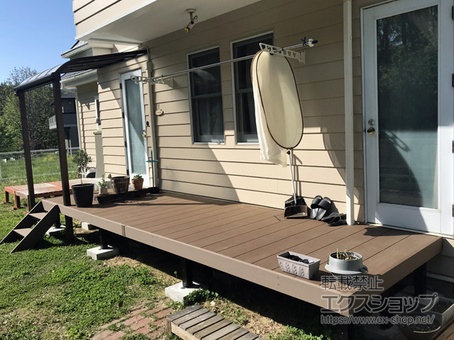 長野県茅野市ののウッドデッキ リウッドデッキ 200 施工例