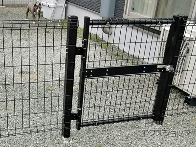 福井県小浜市のの門扉 ハイグリッド門扉N8型 片開き　柱使用 施工例