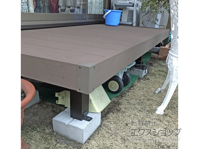 大阪府阪南市ののウッドデッキ リウッドデッキ 200 施工例