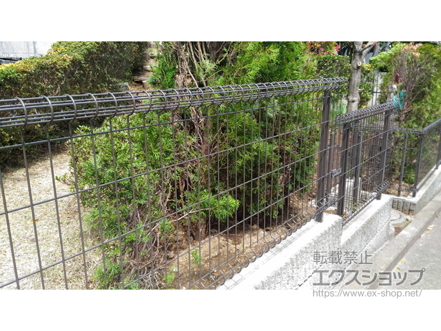 神奈川県横浜市ののフェンス・柵 ハイグリッドフェンス11型　フリーポールタイプ 施工例