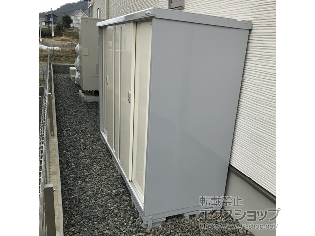 広島県広島市のの物置・屋外倉庫 シンプリー 一般型 2160×755×1603 MJX-217DP-FW 施工例