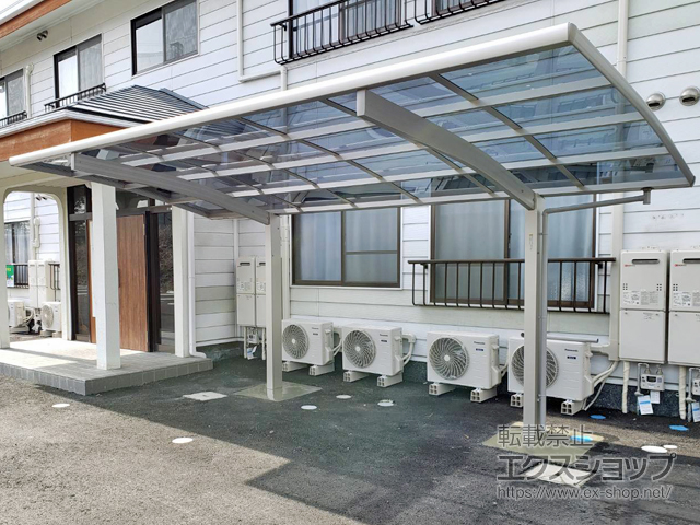 岡山県美作市ののカーポート プレシオスポート 積雪〜20cm対応 施工例