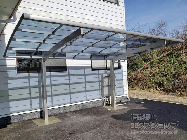 岡山県美作市ののカーポート プレシオスポート 積雪〜20cm対応 施工例