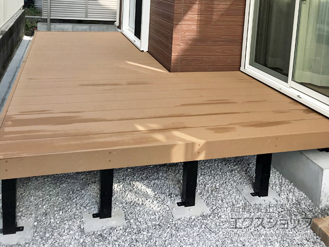 神奈川県相模原市ののウッドデッキ リウッドデッキ 200 施工例