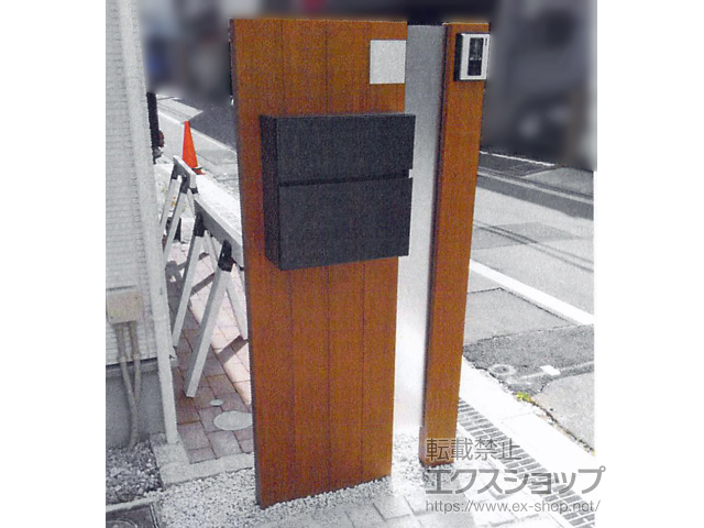 大阪府大阪市のの機能門柱・ポスト ルシアスポストユニット AS01型 施工例