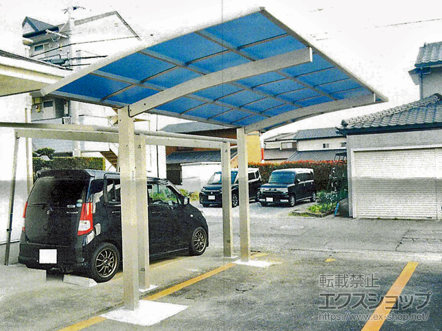 長崎県大村市ののカーポート プレシオスポート 積雪〜20cm対応 施工例