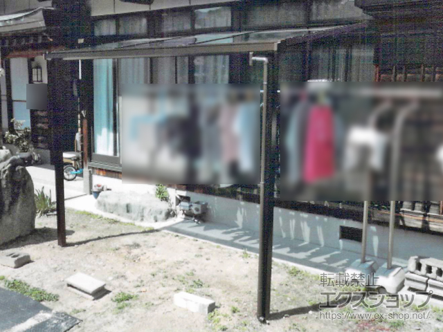 愛媛県西条市ののテラス屋根 ソラリア F型 テラスタイプ 単体 積雪〜20cm対応 施工例