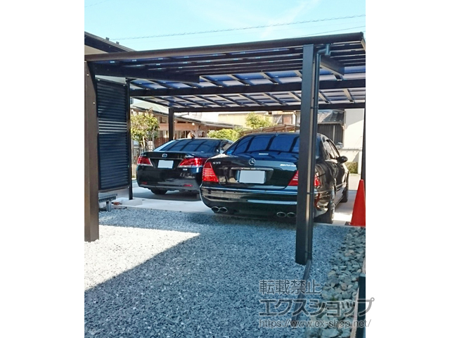 広島県広島市ののカーポート エフルージュグラン　積雪〜20cm対応 施工例