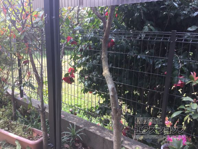 福岡県福岡市ののフェンス・柵 ハイグリッドフェンスN8型 フリーポールタイプ 施工例