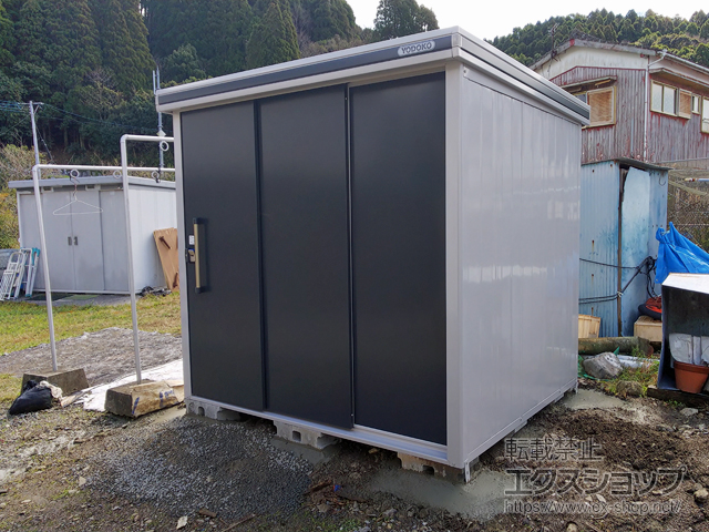 宮崎県延岡市のの物置・屋外倉庫 エルモ 一般型 2220×1870×2118 LMD-2218-SM 施工例