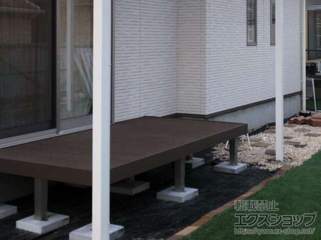 福岡県北九州市ののウッドデッキ マージウッドデッキ 施工例