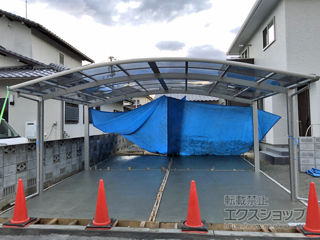 岡山県岡山市ののカーポート レイナツインポートグラン　積雪〜20cm対応 施工例