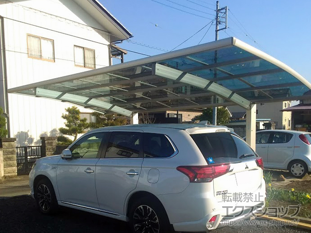 栃木県鹿沼市ののカーポート プレシオスポート 積雪〜20cm対応 施工例