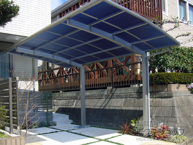 神奈川県横浜市ののカーポート プレシオスポート 積雪〜20cm対応 施工例