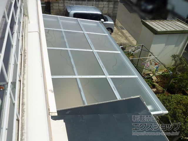 千葉県市原市ののテラス屋根 セパーネ テラスタイプ 単体 積雪〜20cm対応＜すき間カバー付＞ 施工例