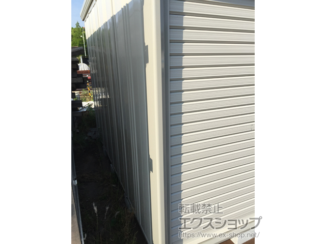 愛知県知多市のの物置・屋外倉庫 Mr.ストックマンダンディ (シャッター扉) 一般型 2900×2990×2110（NDE-Ｚ2929） NDE-Ｚ2929-W 施工例