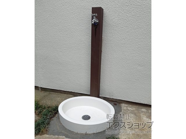 神奈川県横浜市のの立水栓・ガーデンシンク 立水栓ユニット レヴウッドタイプ　※1口タイプ 施工例