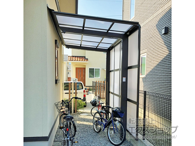 長崎県諫早市ののテラス屋根 フーゴF 独立テラスタイプ 単体 積雪〜20cm対応 施工例