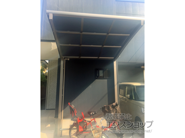 福岡県春日市ののサイクルポート・駐輪場 ネスカRミニ (ラウンドスタイル) 積雪〜20cm対応 施工例