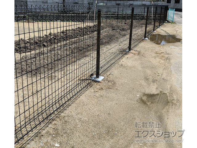 香川県木田郡三木町ののフェンス・柵 メッシュフェンス G10 自由柱 施工例