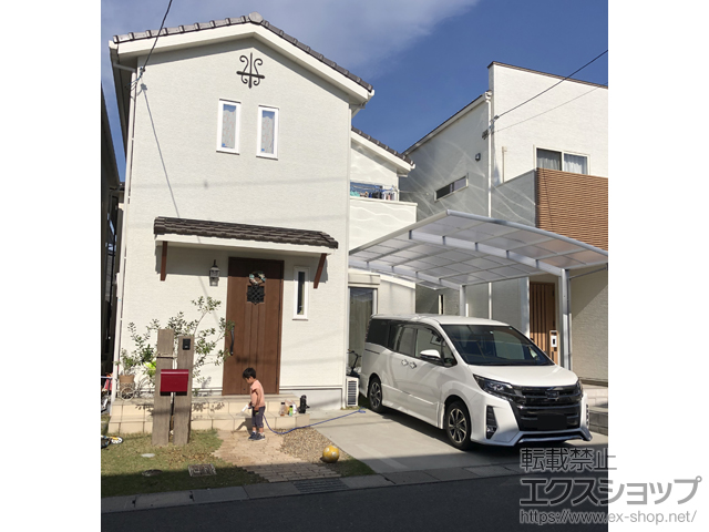 京都府亀岡市ののカーポート レイナポートグラン　積雪〜20cm対応 施工例