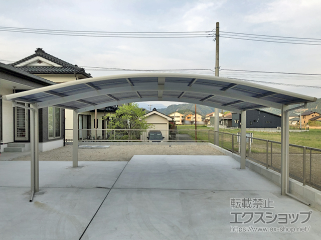 鹿児島県霧島市ののカーポート プレシオスポート ワイド 積雪〜20cm対応 施工例
