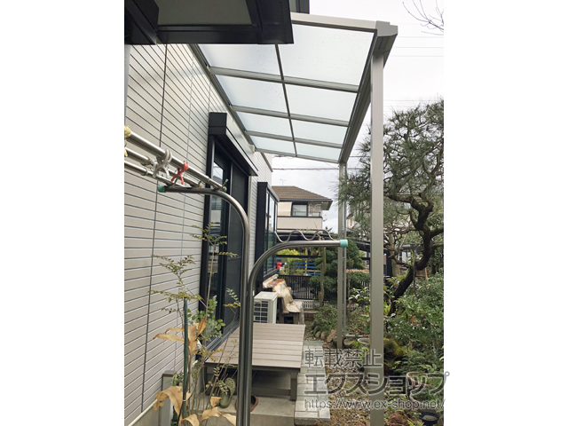 兵庫県神戸市ののテラス屋根 ソラリア F型 テラスタイプ 単体 積雪〜20cm対応 施工例