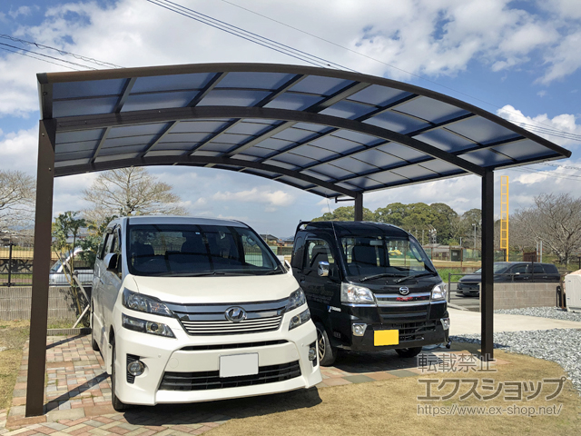 福岡県嘉麻市ののカーポート レイナツインポートグラン　積雪〜20cm対応 施工例