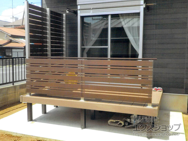 千葉県匝瑳市ののウッドデッキ リウッドデッキ 200 施工例