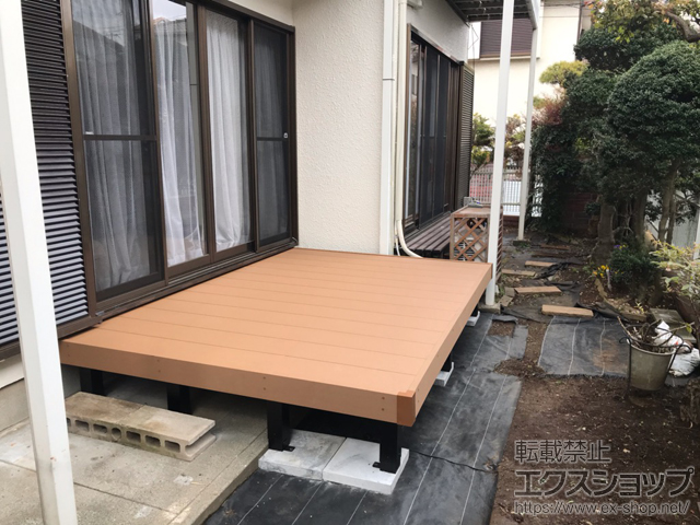 千葉県船橋市ののウッドデッキ リウッドデッキ 200 施工例