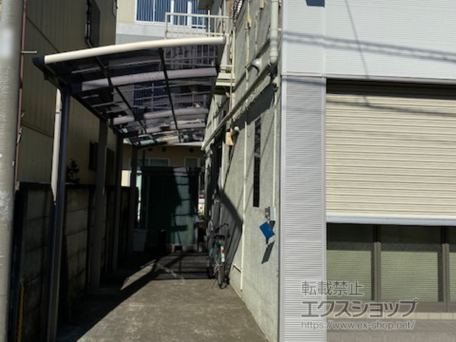 東京都足立区ののサイクルポート・駐輪場 ネスカRミニ (ラウンドスタイル) 縦連棟 積雪〜20cm対応 施工例