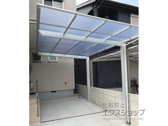 京都府長岡京市ののカーポート ネスカF (フラットスタイル) 積雪〜20cm対応 施工例