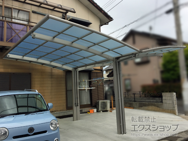 香川県丸亀市ののカーポート レイナポートグラン Y合掌　積雪〜20cm対応 施工例