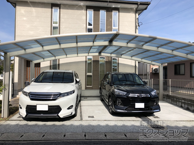 大分県中津市ののカーポート レイナトリプルポートグラン　積雪〜20cm対応 施工例