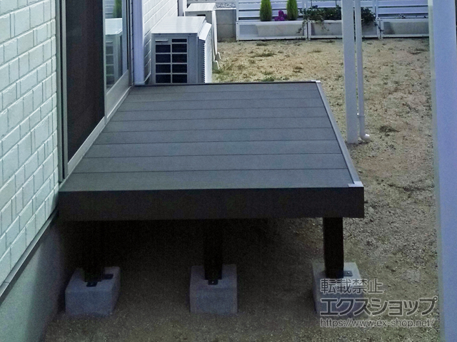 岡山県岡山市ののウッドデッキ リウッドデッキ 200 施工例