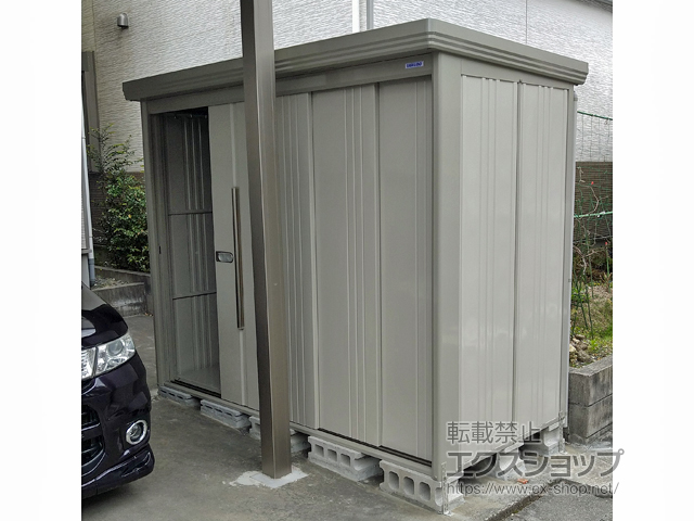 愛知県豊橋市のの物置・屋外倉庫 Mr.ストックマンダンディ 一般型 2532×1222×2110 ND-2512-W 施工例