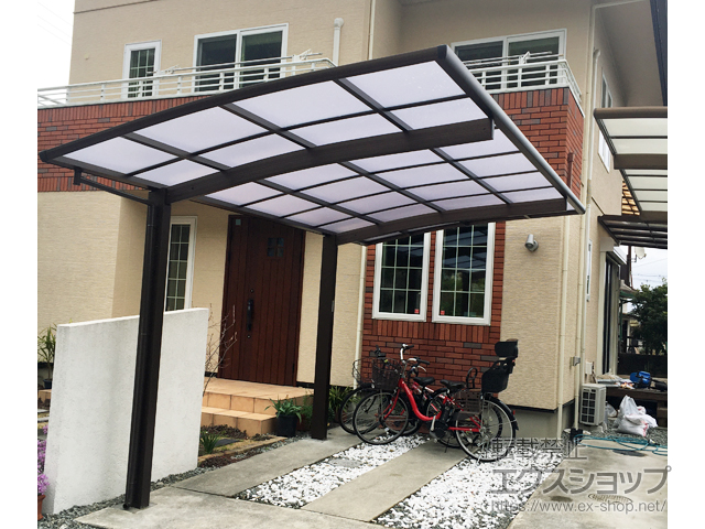 大阪府三島郡島本町ののカーポート プレシオスポート 積雪〜20cm対応 施工例