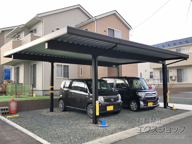 岩手県滝沢市のYKKAPカーポート施工例(ジーポートneo Aタイプ 2 岩手県滝沢市のYKKAPカーポート施工例(ジーポートneo Aタイプ 2