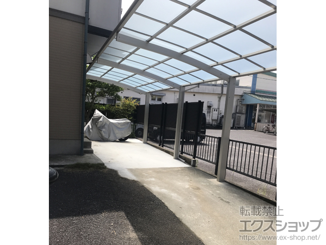 熊本県上益城郡甲佐町ののカーポート レイナポートグラン 縦連棟　積雪〜20cm対応 施工例