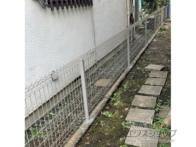 神奈川県横浜市ののフェンス・柵 メッシュフェンス G10-R 自由柱 施工例