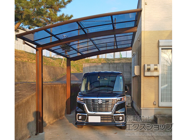 岡山県津山市ののカーポート プレシオスポート 積雪〜20cm対応 施工例