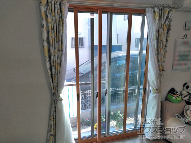 京都府京都市のの二重窓（内窓） インプラス ダストバリア仕様 引違い窓 2枚建 施工例