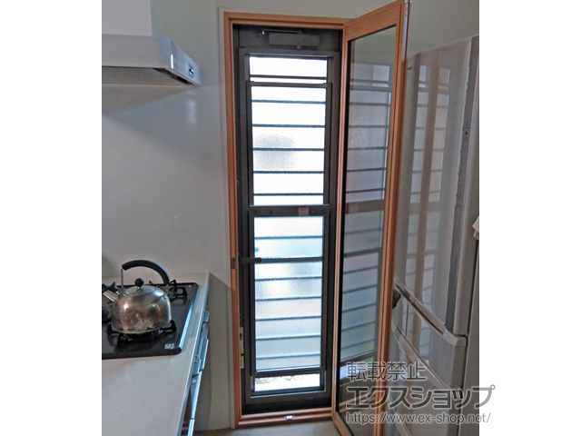 京都府京都市のの二重窓（内窓） インプラス ダストバリア仕様 テラスドア 外観左吊元 施工例