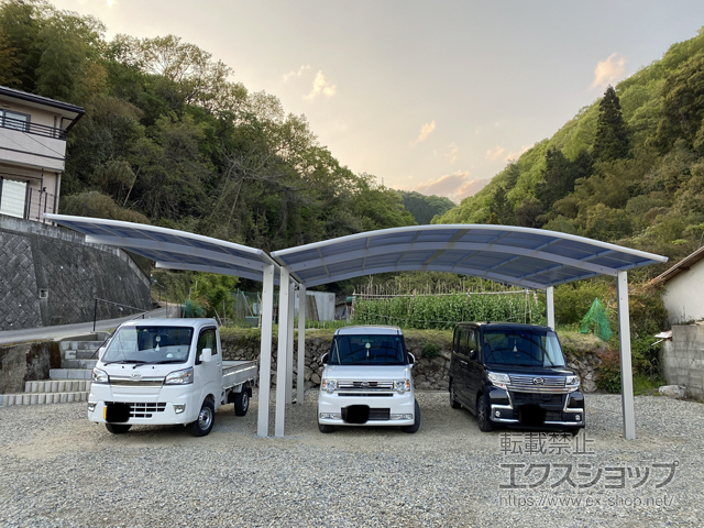 岡山県岡山市ののカーポート レイナツインポートグラン　積雪〜20cm対応 施工例