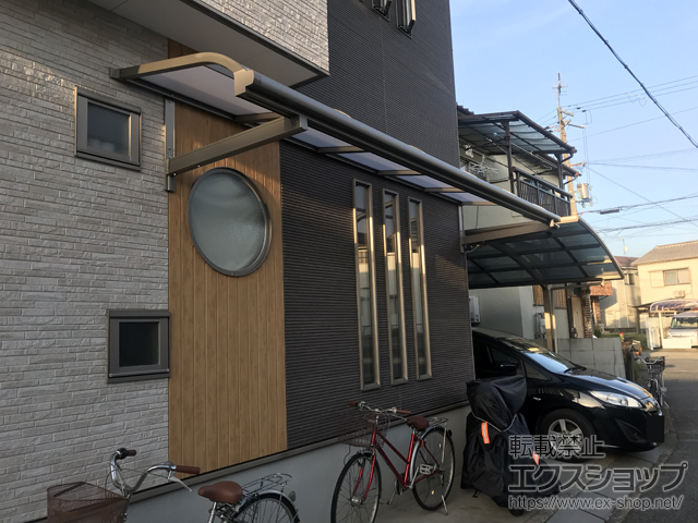 兵庫県加古川市ののテラス屋根 スピーネ R型 ルーフタイプ 単体 積雪〜20cm対応 施工例