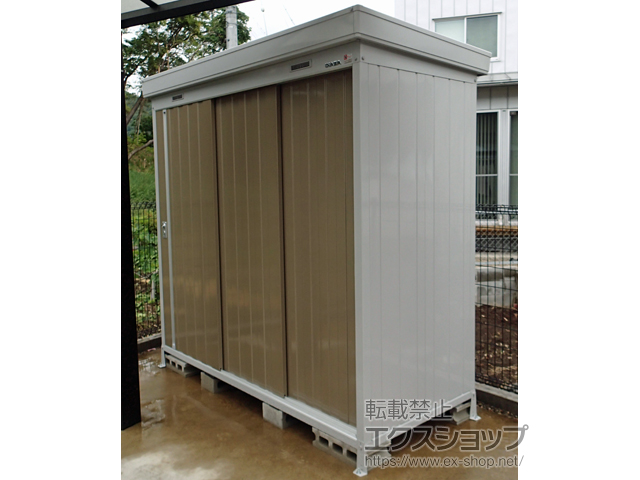 岐阜県各務原市のの物置・屋外倉庫 ネクスタ 一般型 2210×950×2020（NXN-21S） NXN-21S-MB 施工例