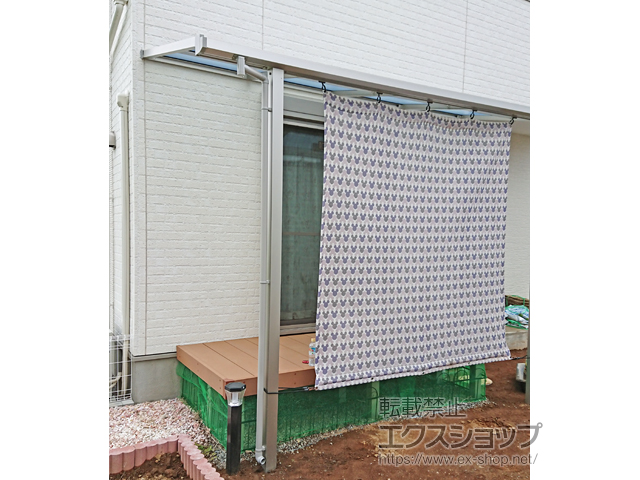 埼玉県東松山市ののテラス屋根 ソラリア F型 テラスタイプ 単体 積雪〜20cm対応 施工例