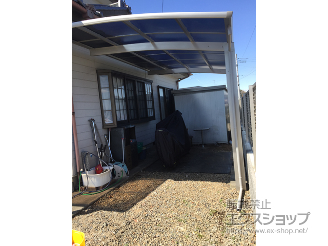 茨城県筑西市ののカーポート プレシオスポート 積雪〜20cm対応 施工例